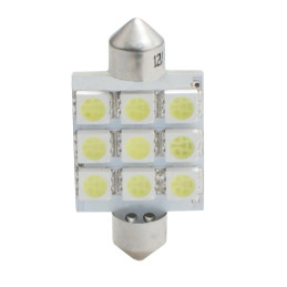 LED L059W - C5W 41mm 9XSMD5050 Alb