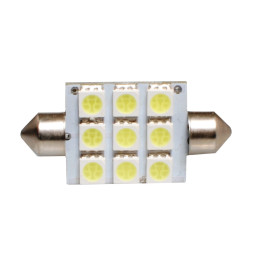 LED L059W - C5W 41mm 9XSMD5050 Alb