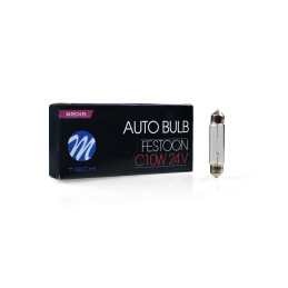 Bulb M-Tech C10W T11X41 SV8.5 24V/10W Clear
