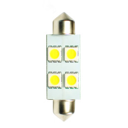 LED L072W - C5W 41mm 4XSMD5050 Alb