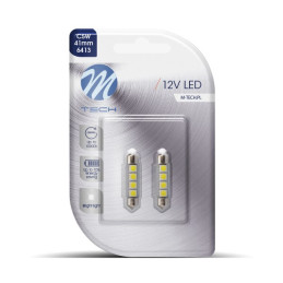 LED -ul Blister 2X L311W - C5W 41mm 4XSMD5050 Canbus White