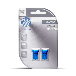 LED -ul BLISTER 2X L017B - W5W 4XSMD3528 BLUE
