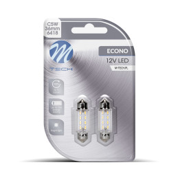 LED BLISTE 2X L085W - C5W 36mm 8XSMD3014 Alb