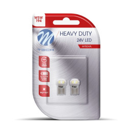 Blister 2X LED L917W - W5W 4XSMD3528 24V alb
