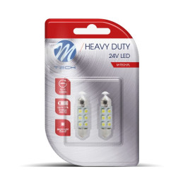 LED BLISTER 2X L928B - C5W 36mm 6xsmd3528 24V albastru