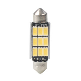 BLISTER 2X LED L816WW - C5W 41mm 9XSMD5630 Alb cald