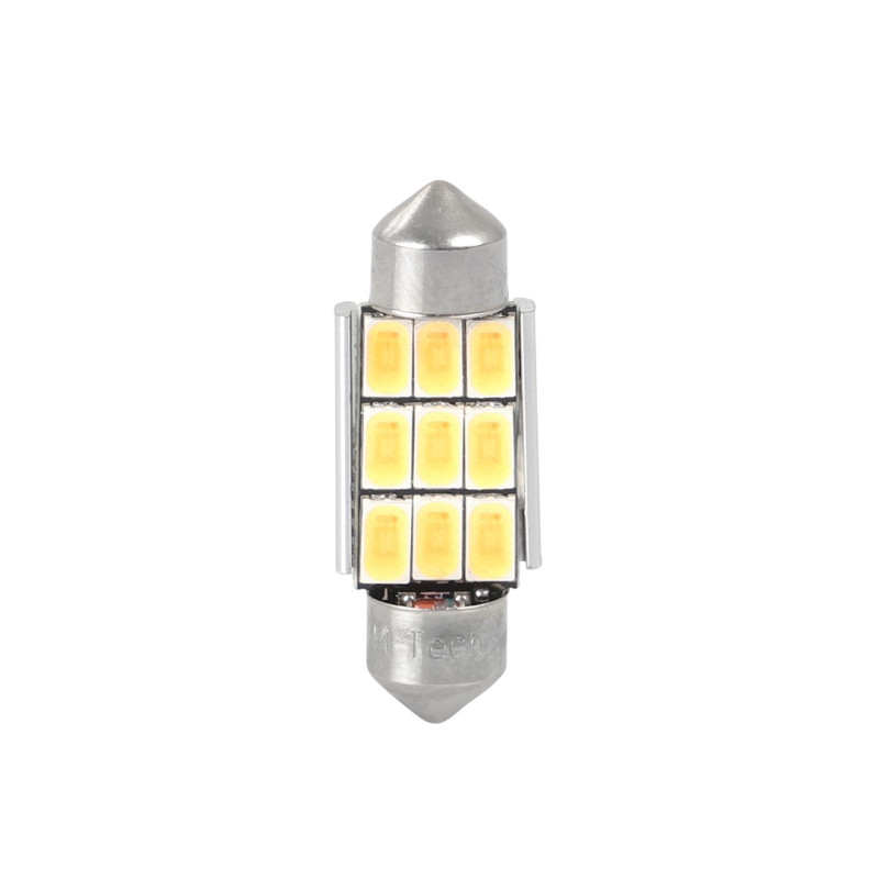 LED L815WW - C5W 36mm 9XSMD5630 12V Alb cald