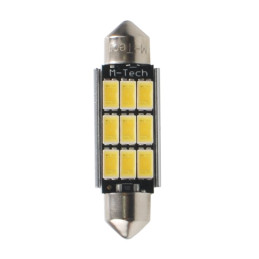 LED L816WW - C5W 41mm 9XSMD5630 12V Alb cald