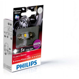 Philips Festoon X-Tremevision LED T10,5X38 6 000 K 24V1W SV8,5 X1