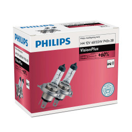Philips H4 VisionPlus 12V60/55W P43T-38 C2