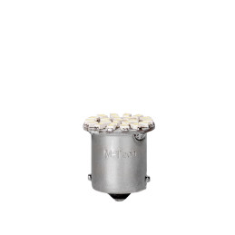 Blister 2X LED L051W - BA15S G18 22XSMD3020 Alb