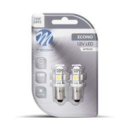 Blister 2X LED L057W - Ba9s 5xsmd5050 alb