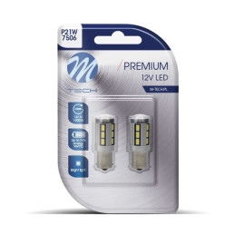 Blister 2X LED L355W - BA15S 18XSMD5730 Canbus White