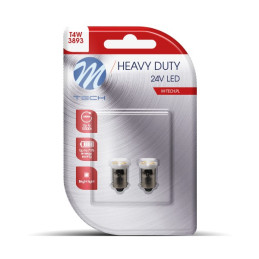 Blister 2X LED L909W - BA9S 4XSMD2835 24V White