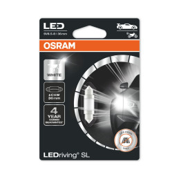 OSRAM LEDRIVINGÂ® 6418DWP-01B 0,6W/12V SV8.5-8 â‰  "C5W" 36mm White 6000K