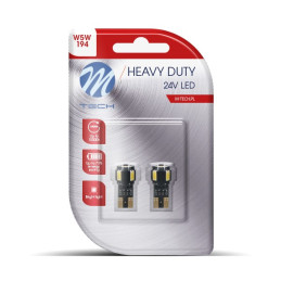 BLISTER 2X DOODE LED L9804 - W5W 4XSMD5630 + 1XHP LED WHITE 24V