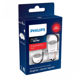 Philips X-Tremeultinon Gen2 W21 LED RED 11065 XUR 12V 2,1W X2
