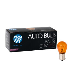 Bulb M-Tech BA15S S25 21W 42V chihlimbar