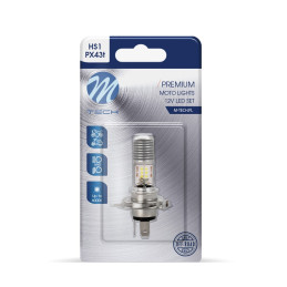 Blister 1X LED H4 12x3030SMD 10-80V AC/DC Alb