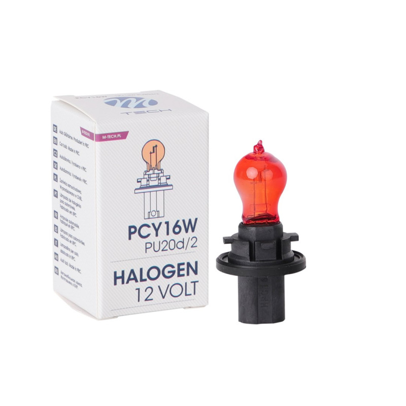 M-Tech Halogen Bec PCY16W 12V 16W PU20D/2