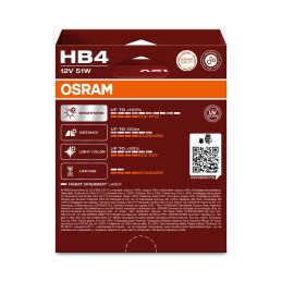 Osram Night Breaker Laser 9006NL-2HB HB4 P22D 12V 51W