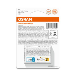 OSRAM ORIGINAL 64150-1BL H1 P14,5S 12V 55W
