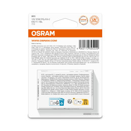 OSRAM ORIGINAL 64211-1BL H11 PGJ19-2 12V 55W
