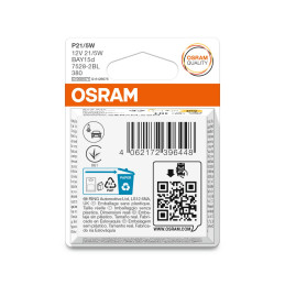 OSRAM ORIGINAL 7528-2BL P21/5W BAY15D 12V 21/5W