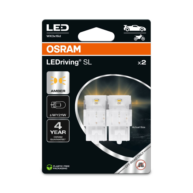 OSRAM LEDRIVIN SL 7504DYP-2BL ~ WY21W WX3X16D 12V 1,3W
