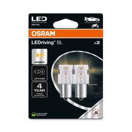 OSRAM LEDRIVIN SL 7507DYP-2BL ~ PY21W BAU15S 12V 1,3W