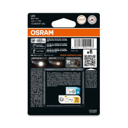 OSRAM LEDRIVIN SL 7528DWP-2BL ~ P21/5W BAY15D 12V 2W