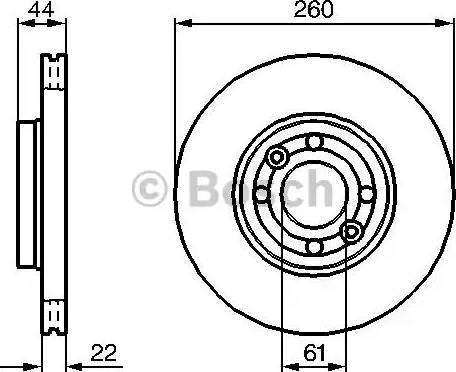 BOSCH 0 986 479 080 - Disc frana directpiese.ro