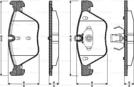 BOSCH 0 986 TB2 466 - Set placute frana,frana disc directpiese.ro