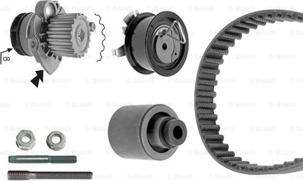BOSCH 1 987 946 422 - Set pompa apa + curea dintata directpiese.ro