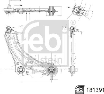 Febi Bilstein 181391 - Brat, suspensie roata directpiese.ro