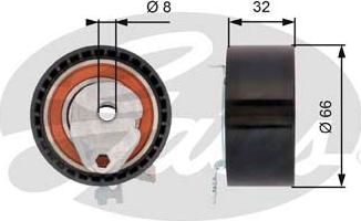 GATES T43168 - Amortizor vibratii, curea distributie directpiese.ro