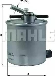 MAHLE KL 440/27 - Filtru combustibil directpiese.ro