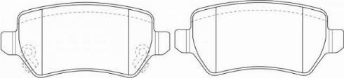 PSA 16 05 122 - Set placute frana,frana disc directpiese.ro
