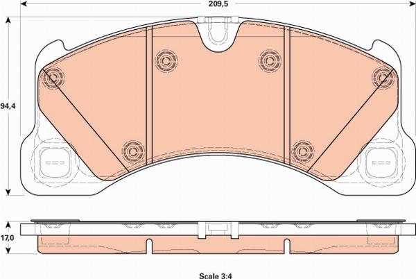 TRW GDB1914 - Set placute frana,frana disc directpiese.ro