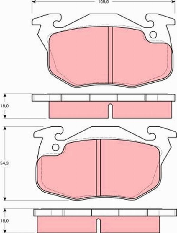 TRW GDB1277 - Set placute frana,frana disc directpiese.ro