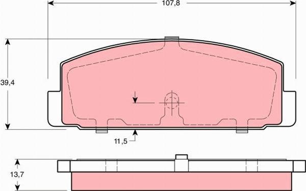 TRW GDB3194 - Set placute frana,frana disc directpiese.ro