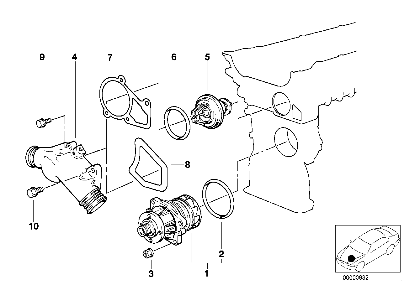 BMW 11 53 7 511 083 - Termostat,lichid racire directpiese.ro