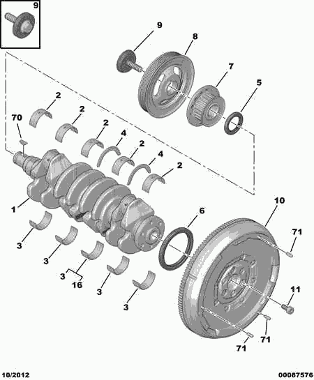 PSA 0516.L5 - Set pompa apa + curea dintata directpiese.ro
