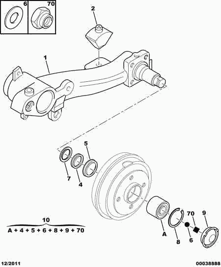 PSA 3748 39 - Set rulment roata directpiese.ro
