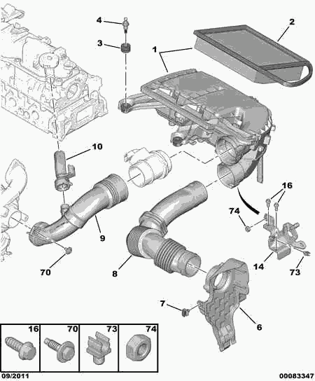 DACIA 1420 V1 - DRY TYPE AIR FILTER directpiese.ro