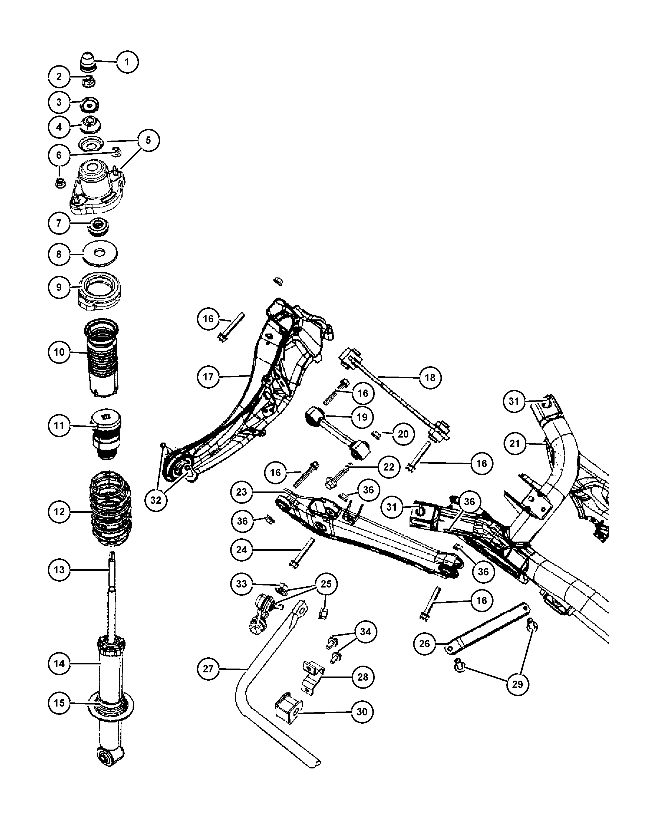 FCA 5174 245AA - Brat / bieleta suspensie, stabilizator directpiese.ro