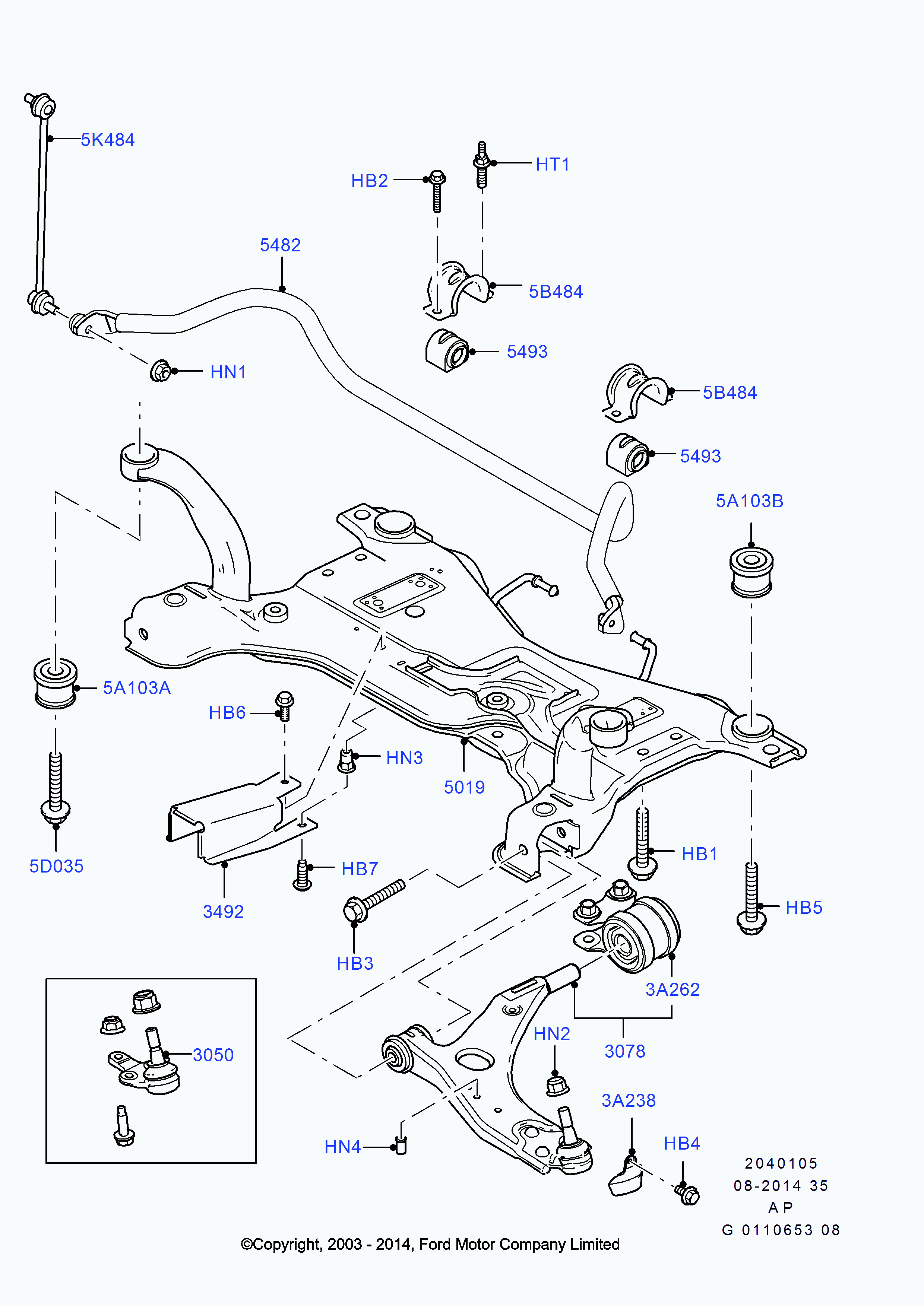 MAZDA 1762149 - Bara stabilizatoare,suspensie directpiese.ro