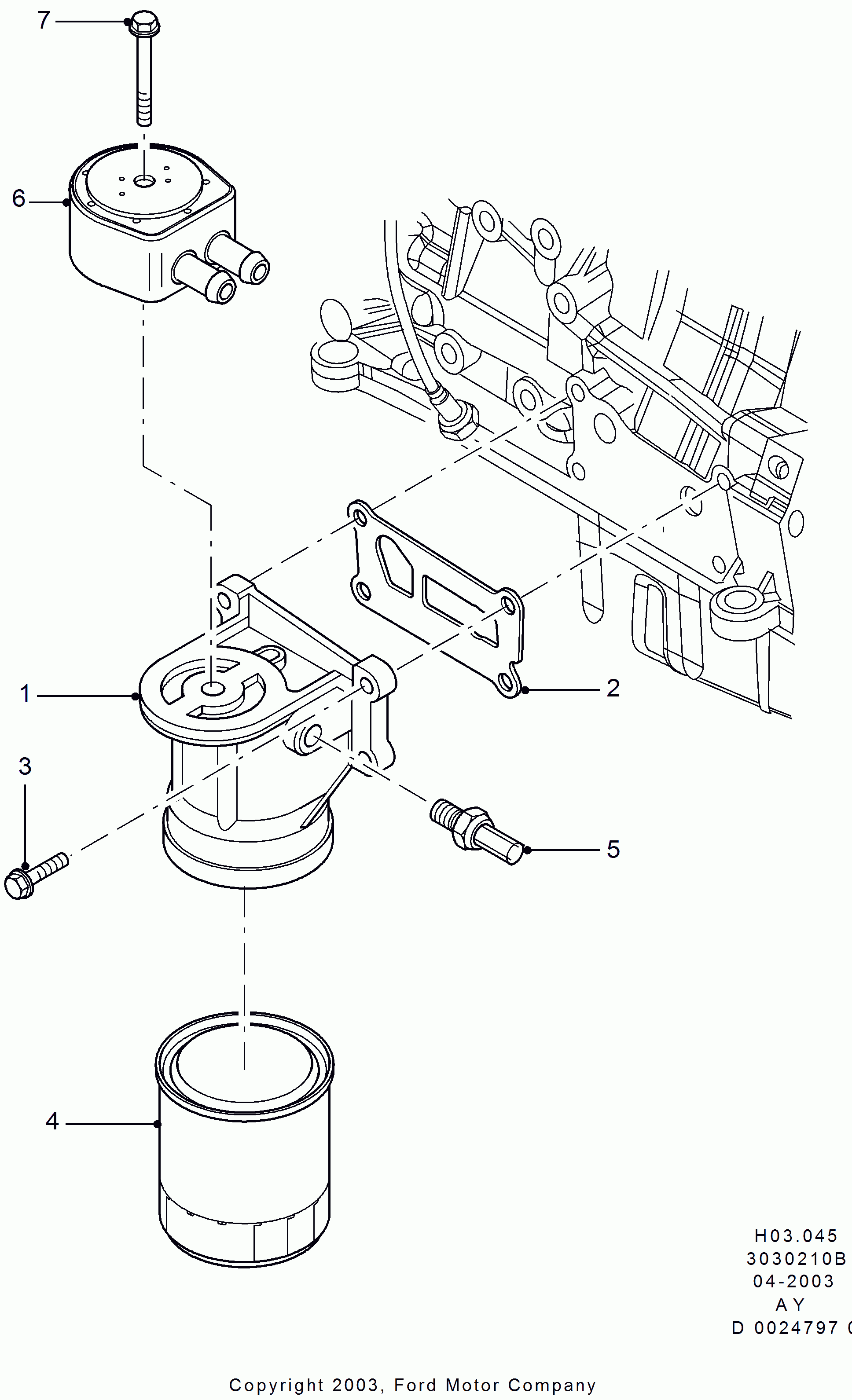 FORD 1 595 247 - Filtru ulei directpiese.ro