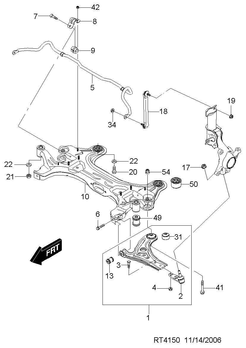 GM 96391875 - Brat / bieleta suspensie, stabilizator directpiese.ro
