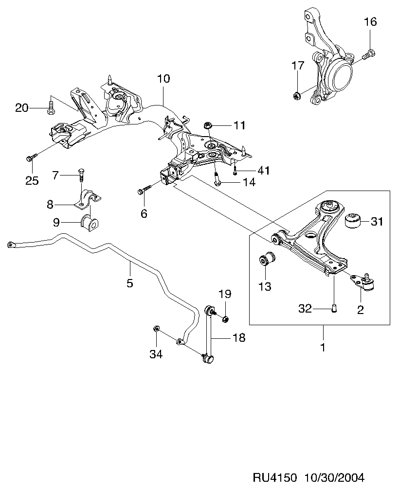 GM 96391875 - Brat / bieleta suspensie, stabilizator directpiese.ro